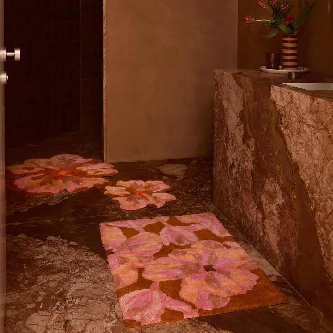 Bonnie & Neil Mini Tulip Tan Bath Mat