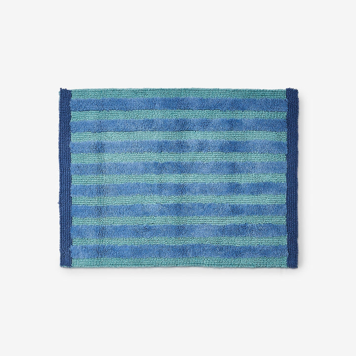 Bonnie & Neil Stripe Blue Bath Mat