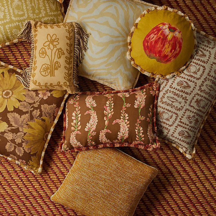 Bonnie & Neil Penny Brown Cushion 60x40cm