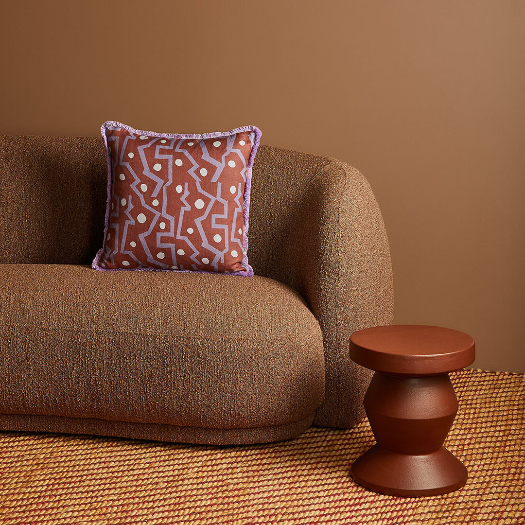 Bonnie & Neil Memphis Burgundy Cushion 50cm