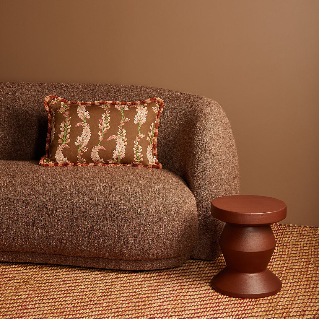 Bonnie & Neil Penny Brown Cushion 60x40cm