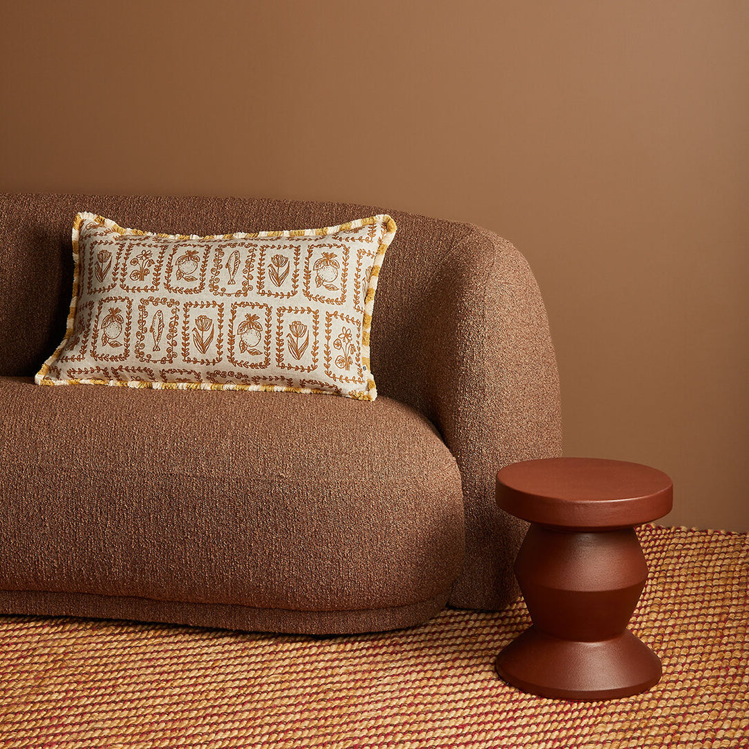 Bonnie & Neil Petra Hazelnut Cushion 75x45cm