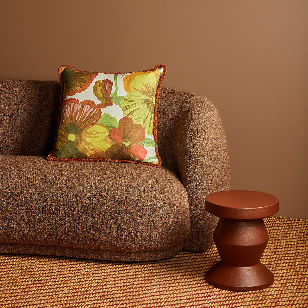 Bonnie & Neil Wild Pansy Yellow Cushion 60cm