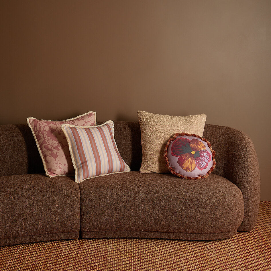 Bonnie & Neil Suiting Stripe Coralie Cushion 50cm