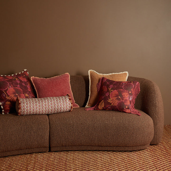 Bonnie & Neil Grain Coral Cushion 50cm