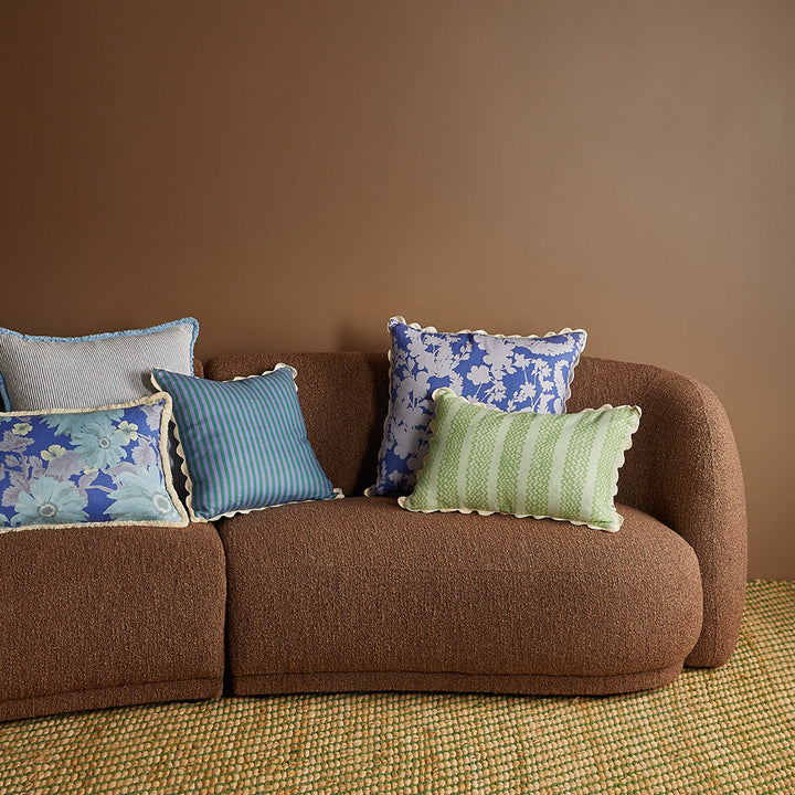Bonnie & Neil Nile Blue Cotton Cushion 60cm