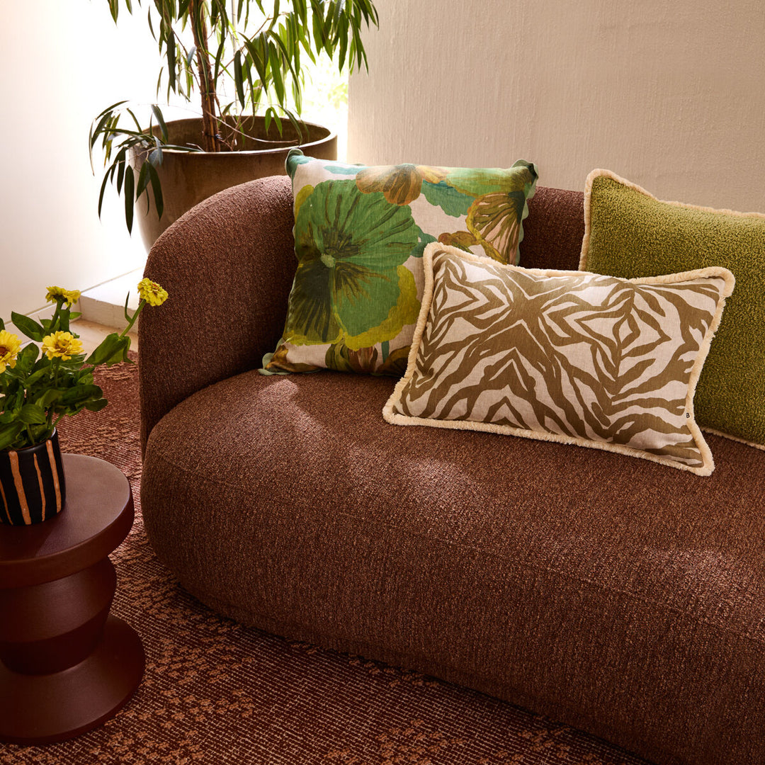 Bonnie & Neil Grain Khaki Cushion 50cm