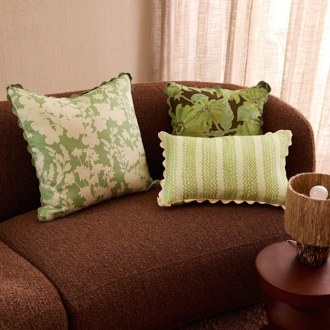 Bonnie & Neil Marigold Khaki Cushion 50cm