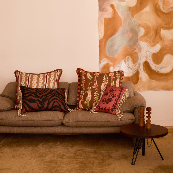 Bonnie & Neil Petra Coral Cushion 40x30cm