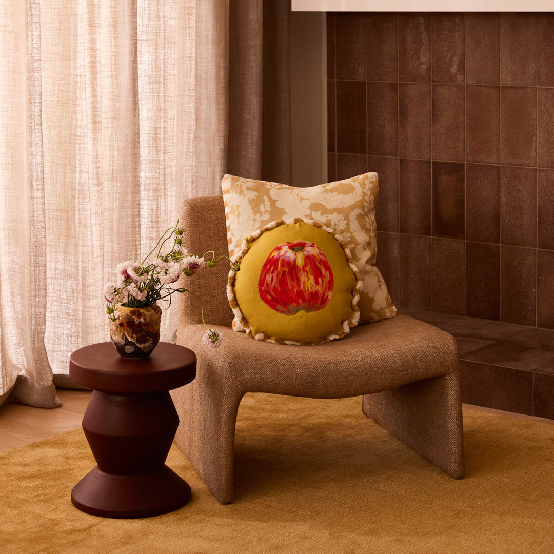 Bonnie & Neil Apple Round Cushion