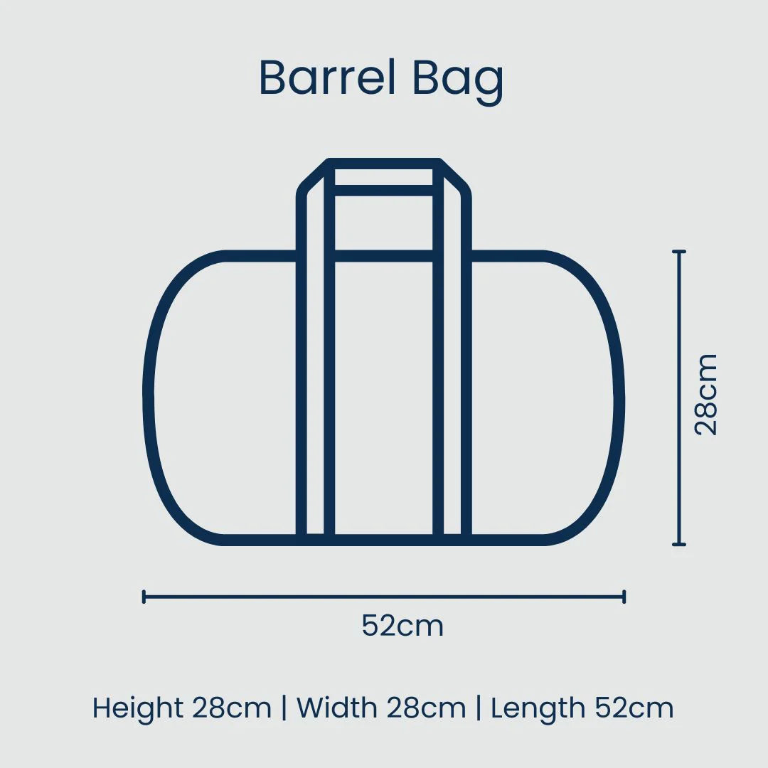 Project Ten Barrel Bag – Red Blue Stripe