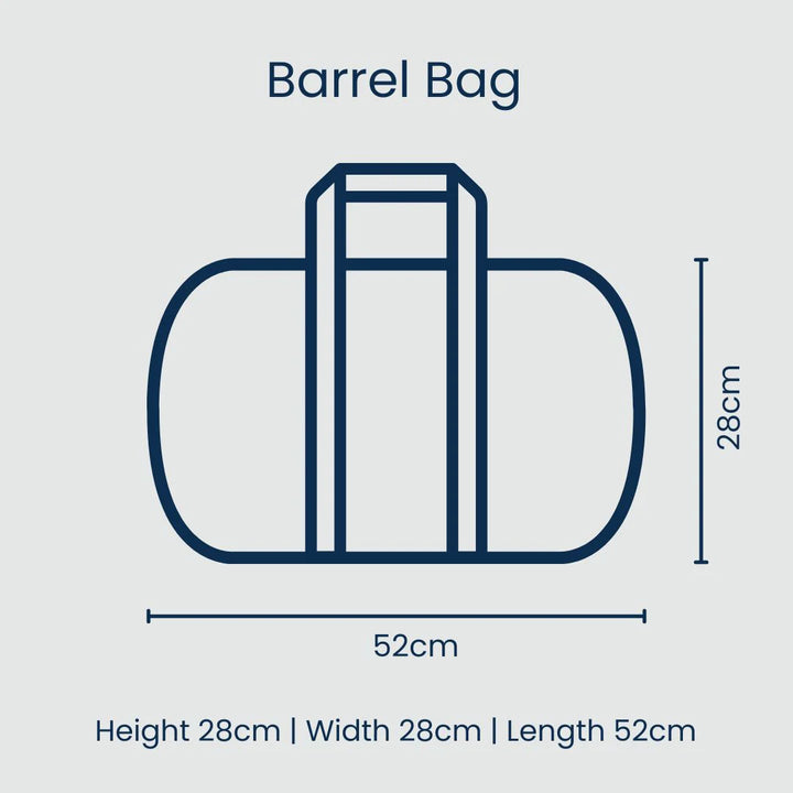 Project Ten Barrel Bag – Red Blue Stripe
