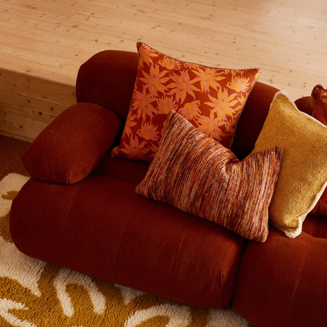 Bonnie & Neil Wool Marle Rust Cushion 40x60cm