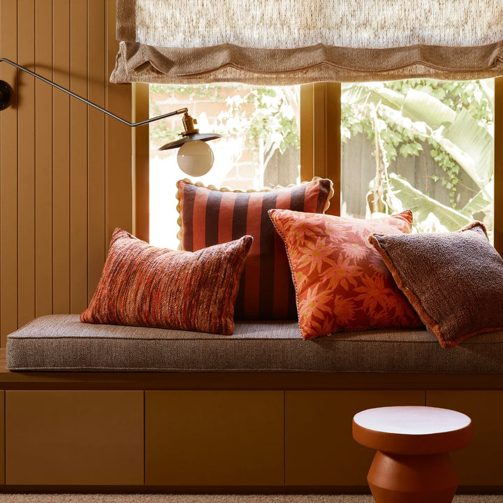 Bonnie & Neil Wool Marle Rust Cushion 40x60cm
