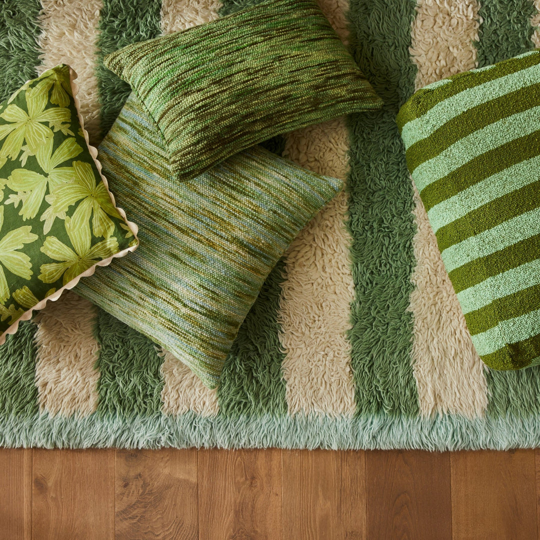 Bonnie & Neil Wool Marle Emerald Cushion 40x60cm