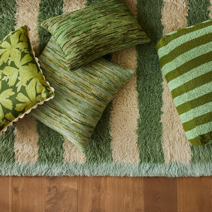 Bonnie & Neil Wool Marle Emerald Cushion 40x60cm