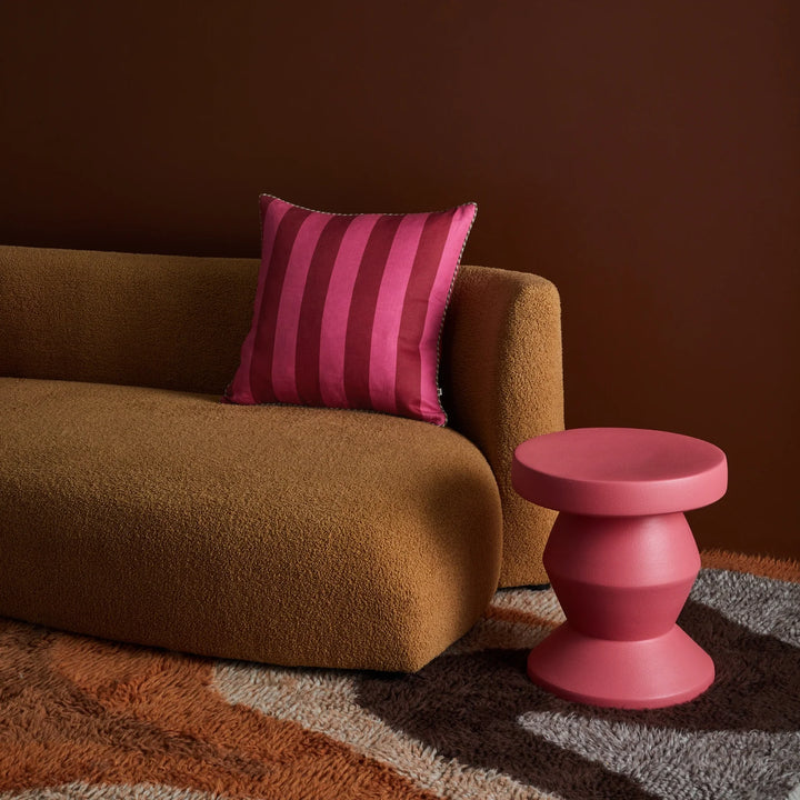 Bonnie & Neil Bold Stripe Raspberry Cushion 50cm