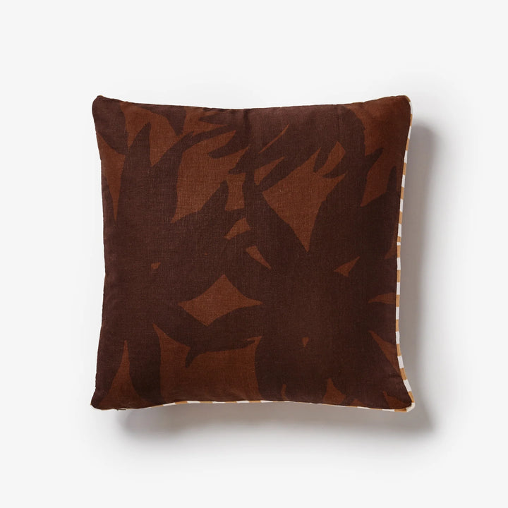 Bonnie & Neil Fleur Chocolate Cushion 50cm