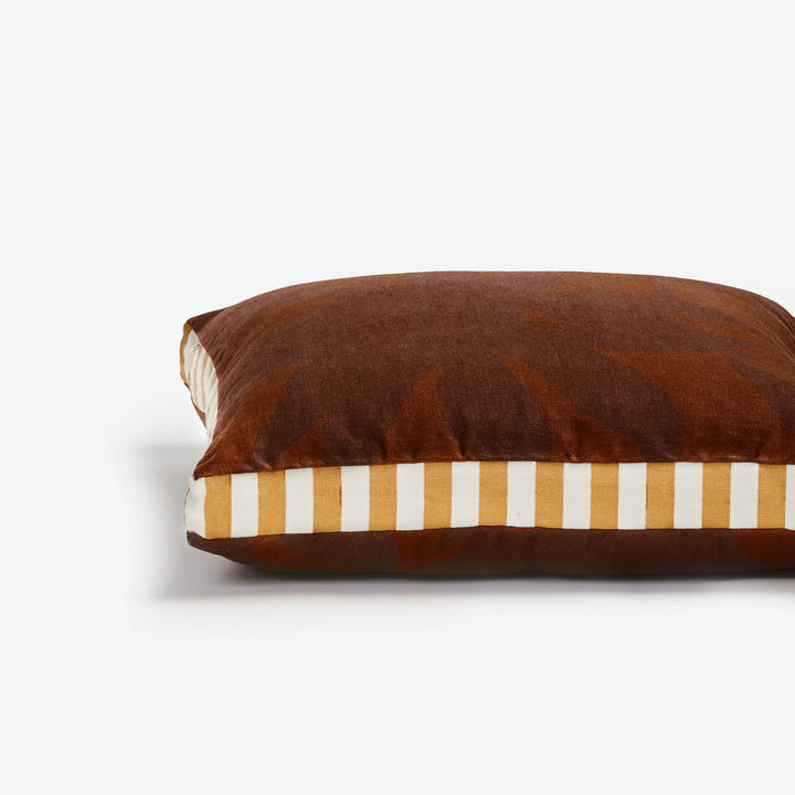 Bonnie & Neil Fleur Chocolate Cushion 50cm