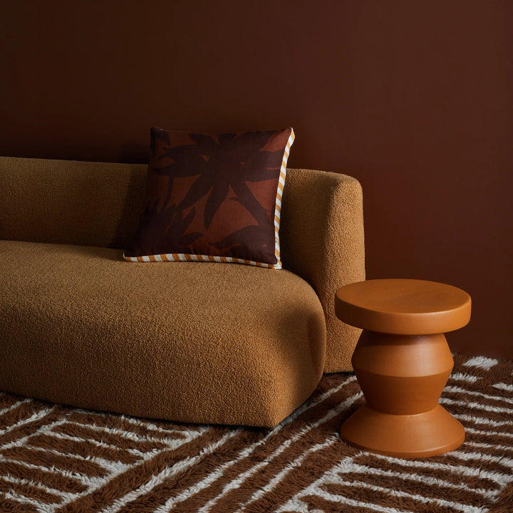 Bonnie & Neil Fleur Chocolate Cushion 50cm