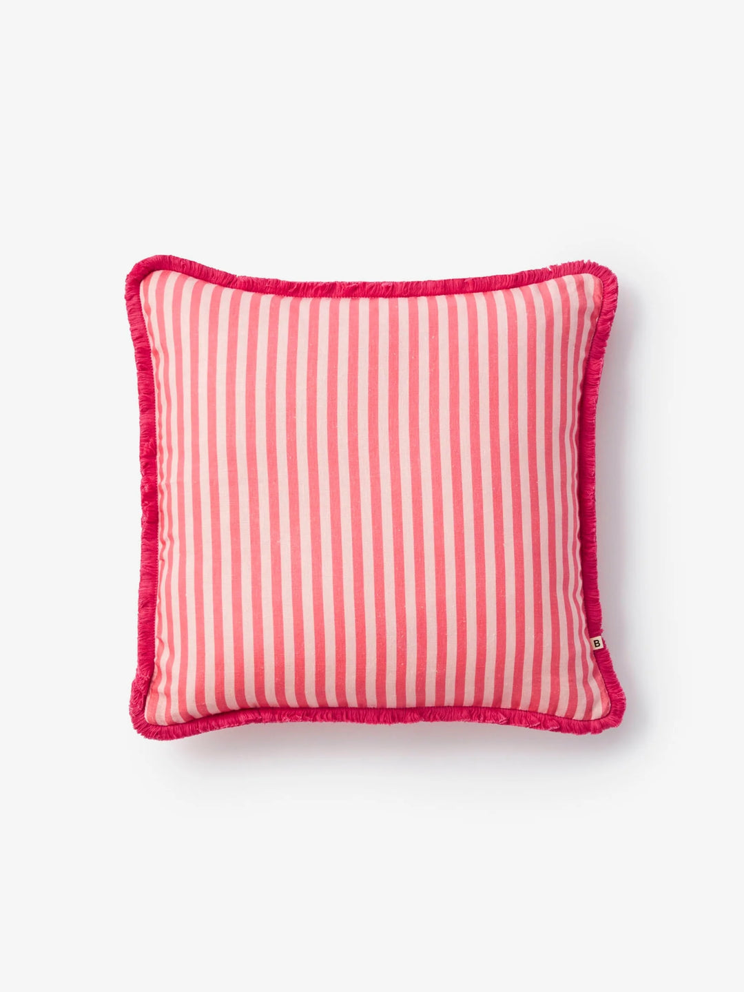 Bonnie & Neil Pinstripe Rose Linen Cushion 50cm