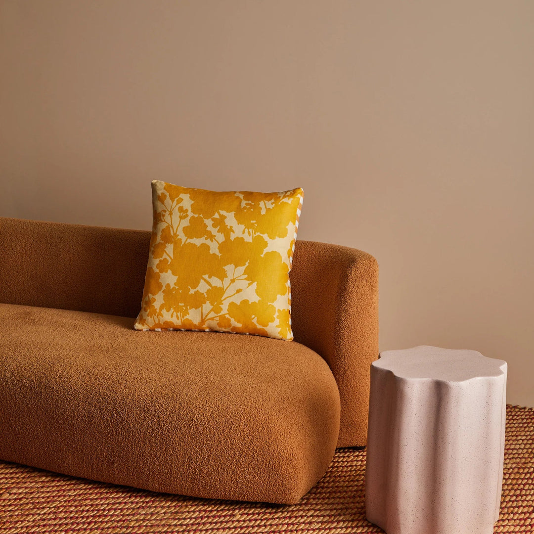 Bonnie & Neil Geranium Sunny Linen Cushion 50cm