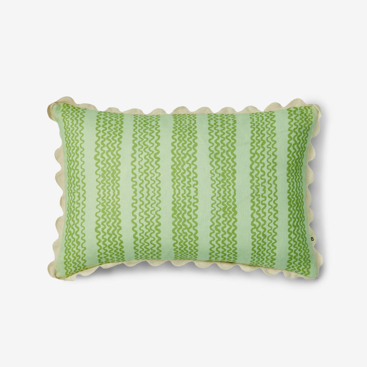Bonnie & Neil Mini Waves Mint Cushion 60x40cm