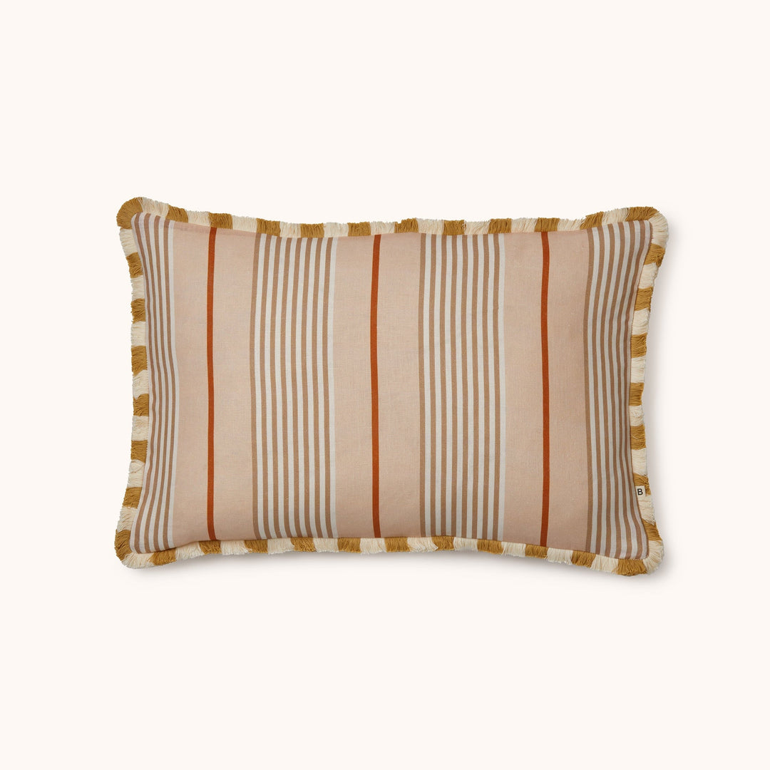 Bonnie & Neil Club Stripe Pearl Cushion 60x40cm