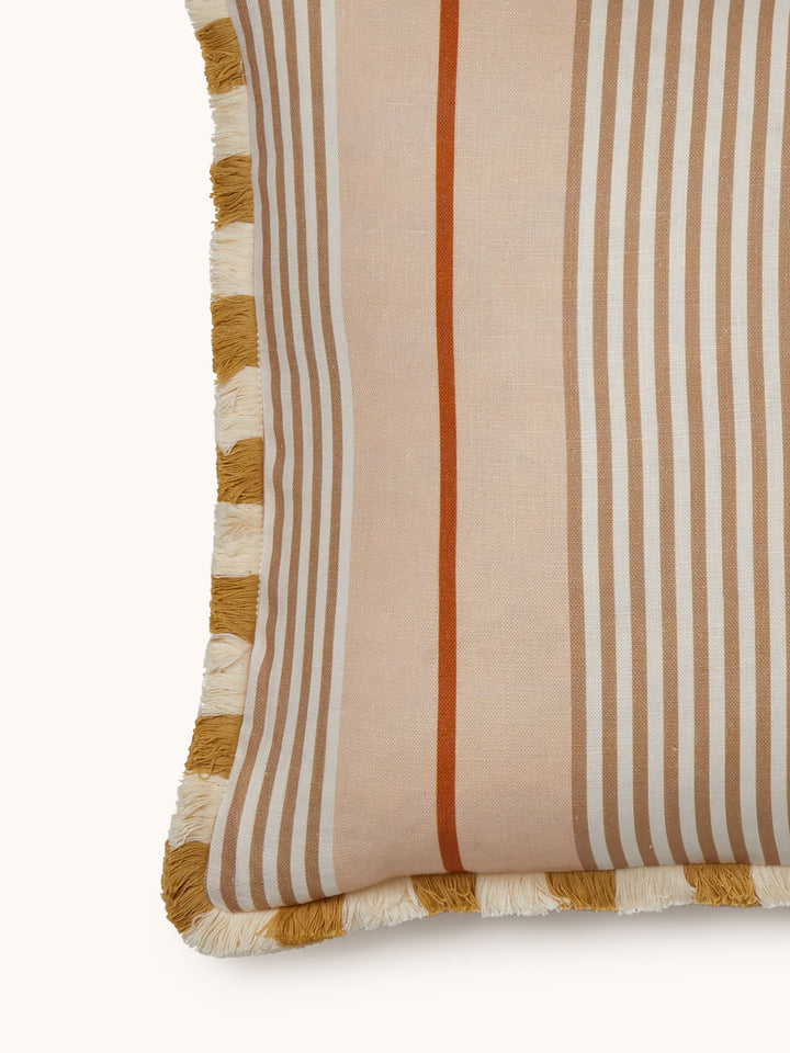 Bonnie & Neil Club Stripe Pearl Cushion 60x40cm