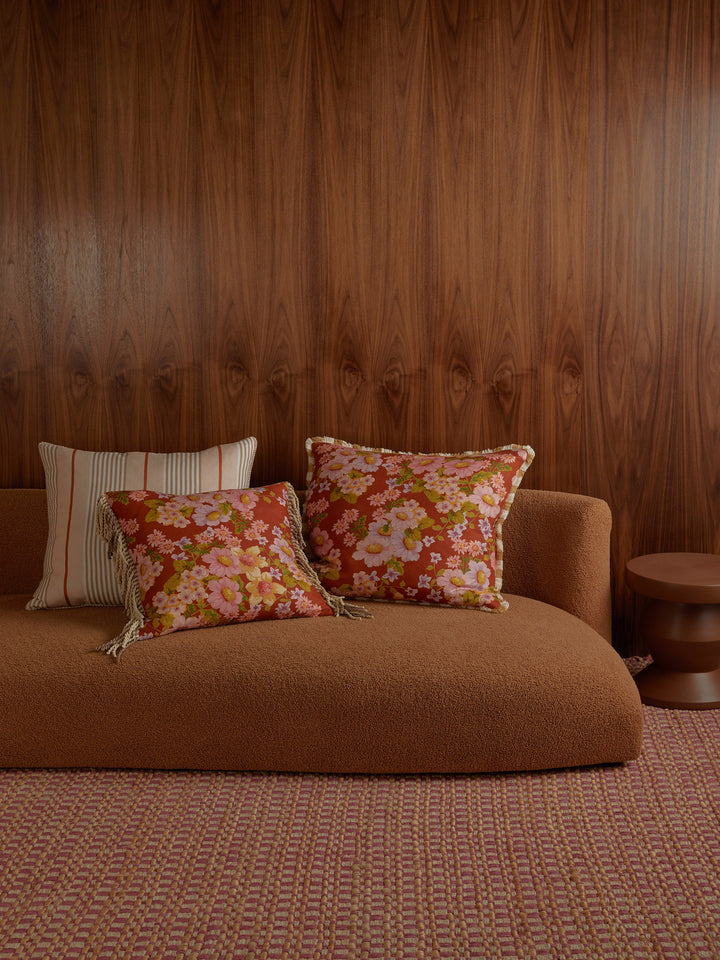 Bonnie & Neil Buttercup Rust Cushion 50cm