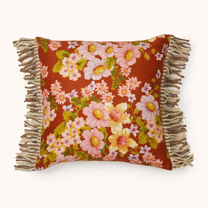Bonnie & Neil Buttercup Rust Cushion 50cm