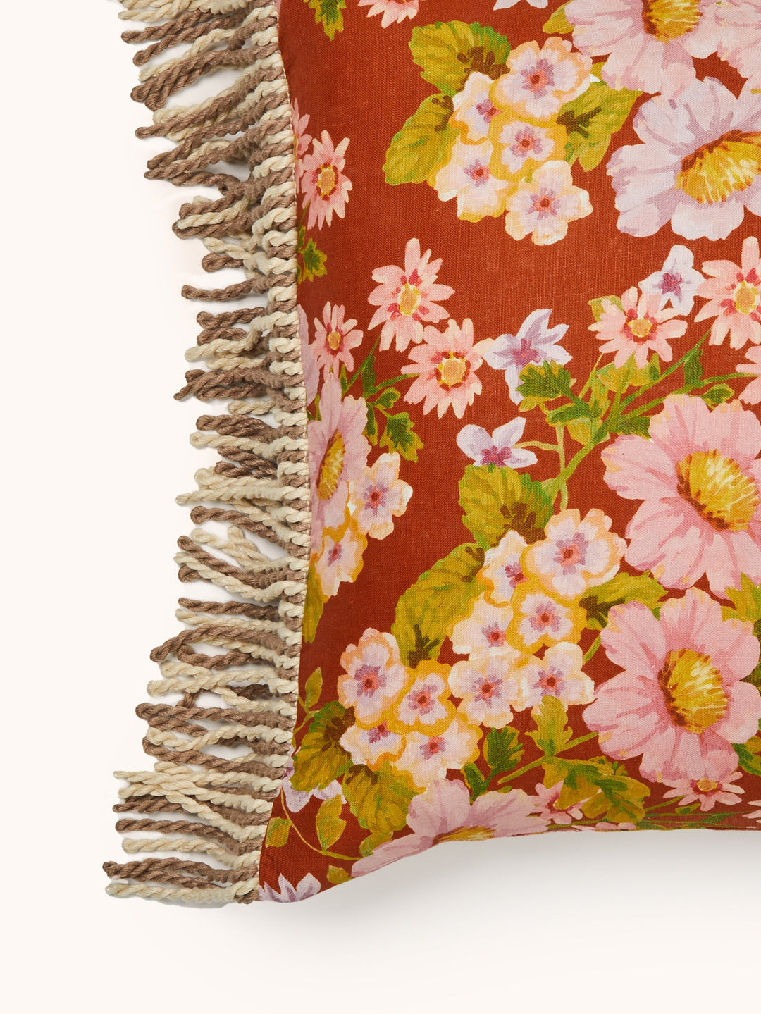 Bonnie & Neil Buttercup Rust Cushion 50cm