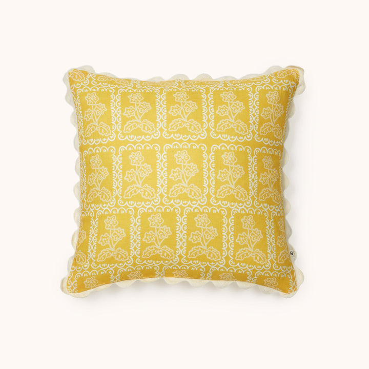 Bonnie & Neil Martine Yellow Cushion 50cm