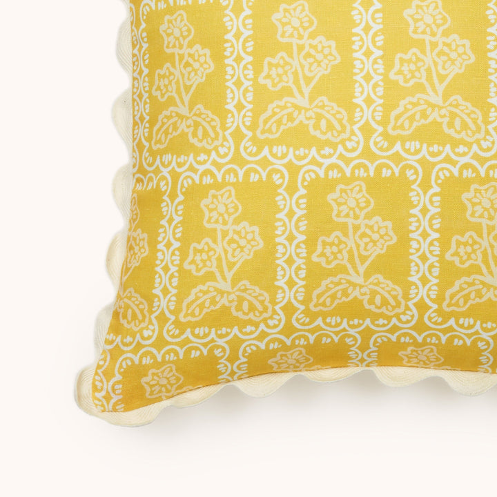 Bonnie & Neil Martine Yellow Cushion 50cm