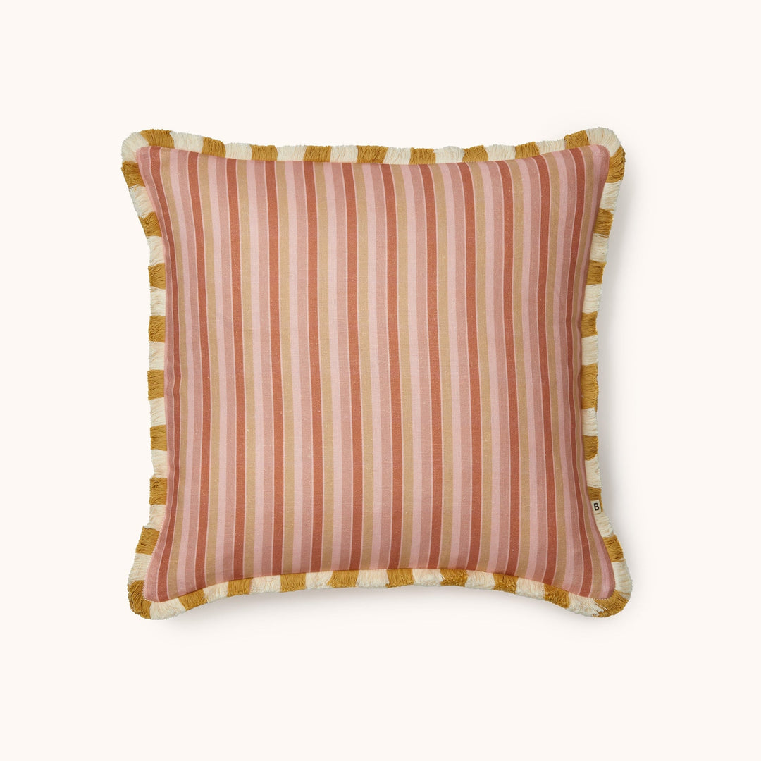 Bonnie & Neil Garden Stripe Pink Cushion 50cm