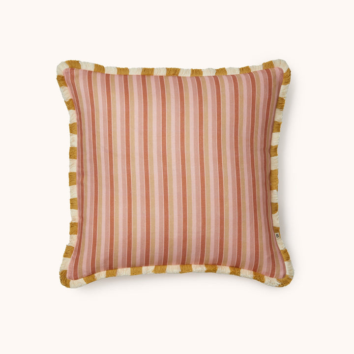 Bonnie & Neil Garden Stripe Pink Cushion 50cm