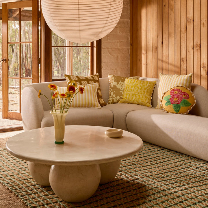 Bonnie & Neil Martine Yellow Cushion 50cm