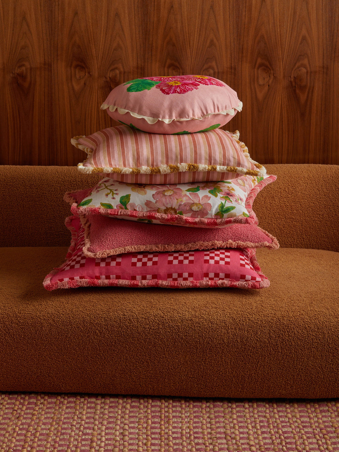 Bonnie & Neil Prairie Pink Cushion 50cm