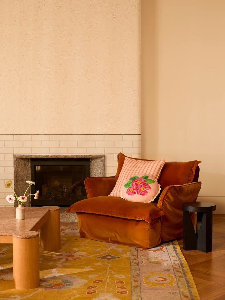 Bonnie & Neil Delilah Pink Round Cushion