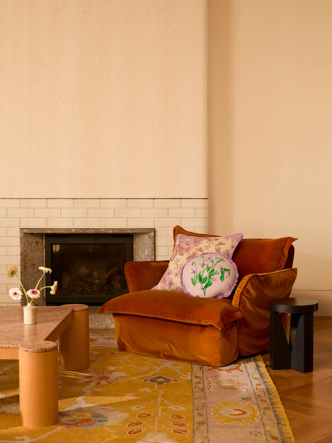 Bonnie & Neil Prairie Lilac Cushion 60cm