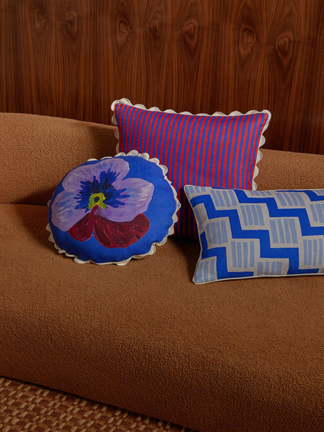Bonnie & Neil Rosemary Blue Cushion 60x40cm