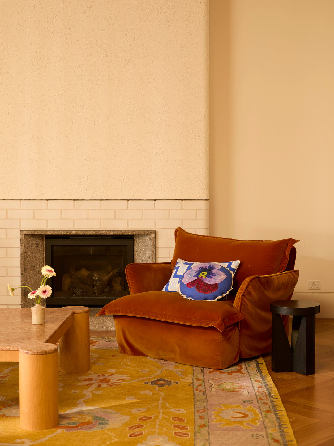 Bonnie & Neil Rosemary Blue Cushion 60x40cm