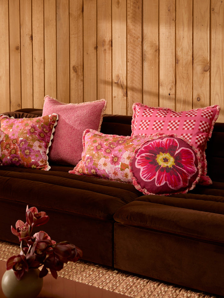 Bonnie & Neil Primrose Pink Cushion 60x40cm