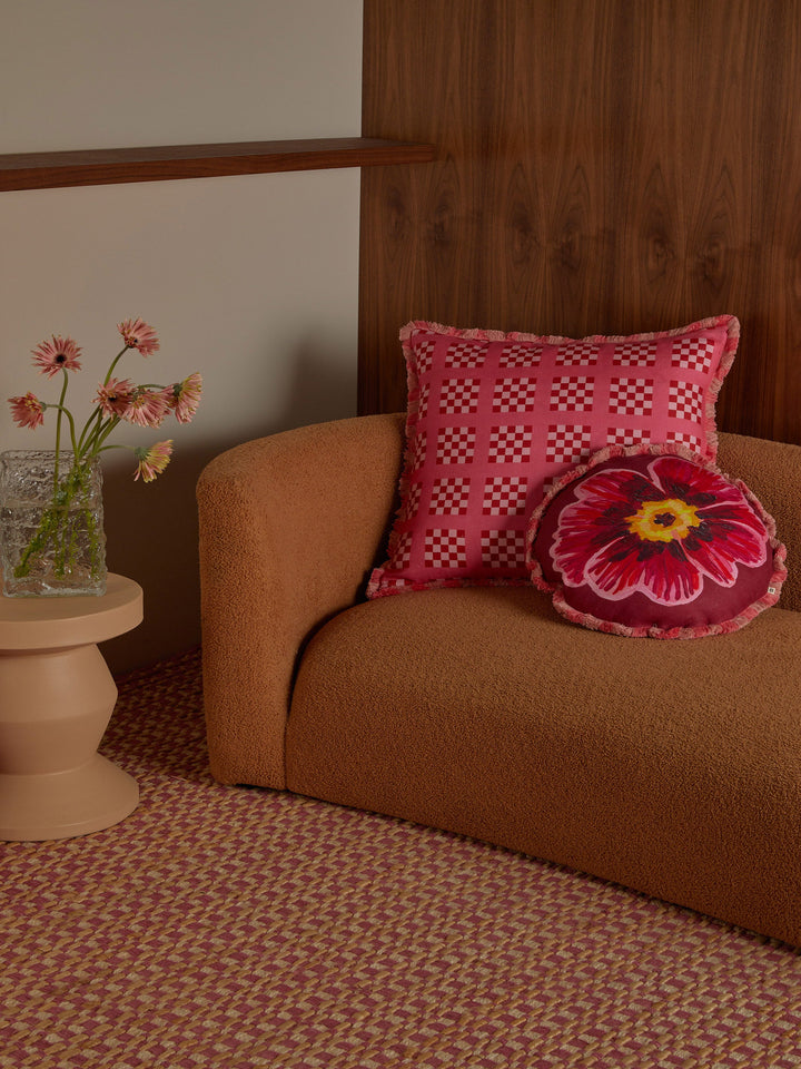 Bonnie & Neil Floriana Pink Round Cushion