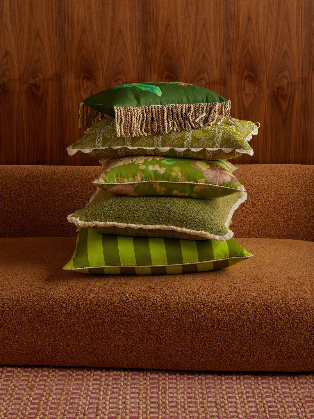 Bonnie & Neil Mountain Floral Citrine Cushion 50cm