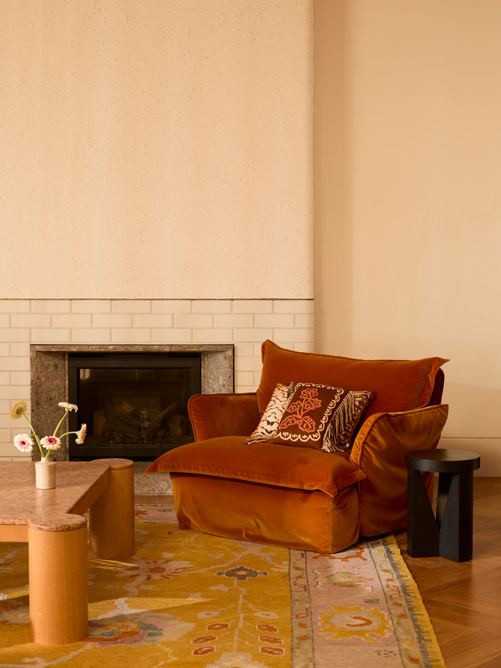 Bonnie & Neil Martine Mini Brown Cushion 30x40cm