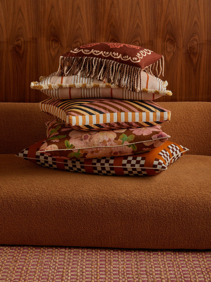 Bonnie & Neil Martine Mini Brown Cushion 30x40cm