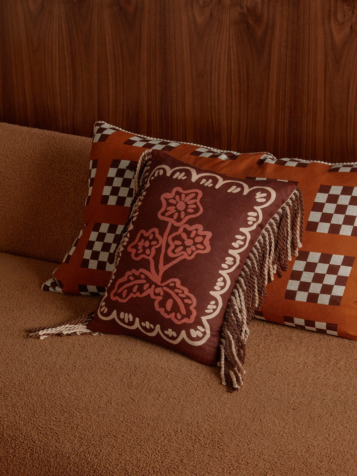 Bonnie & Neil Martine Mini Brown Cushion 30x40cm