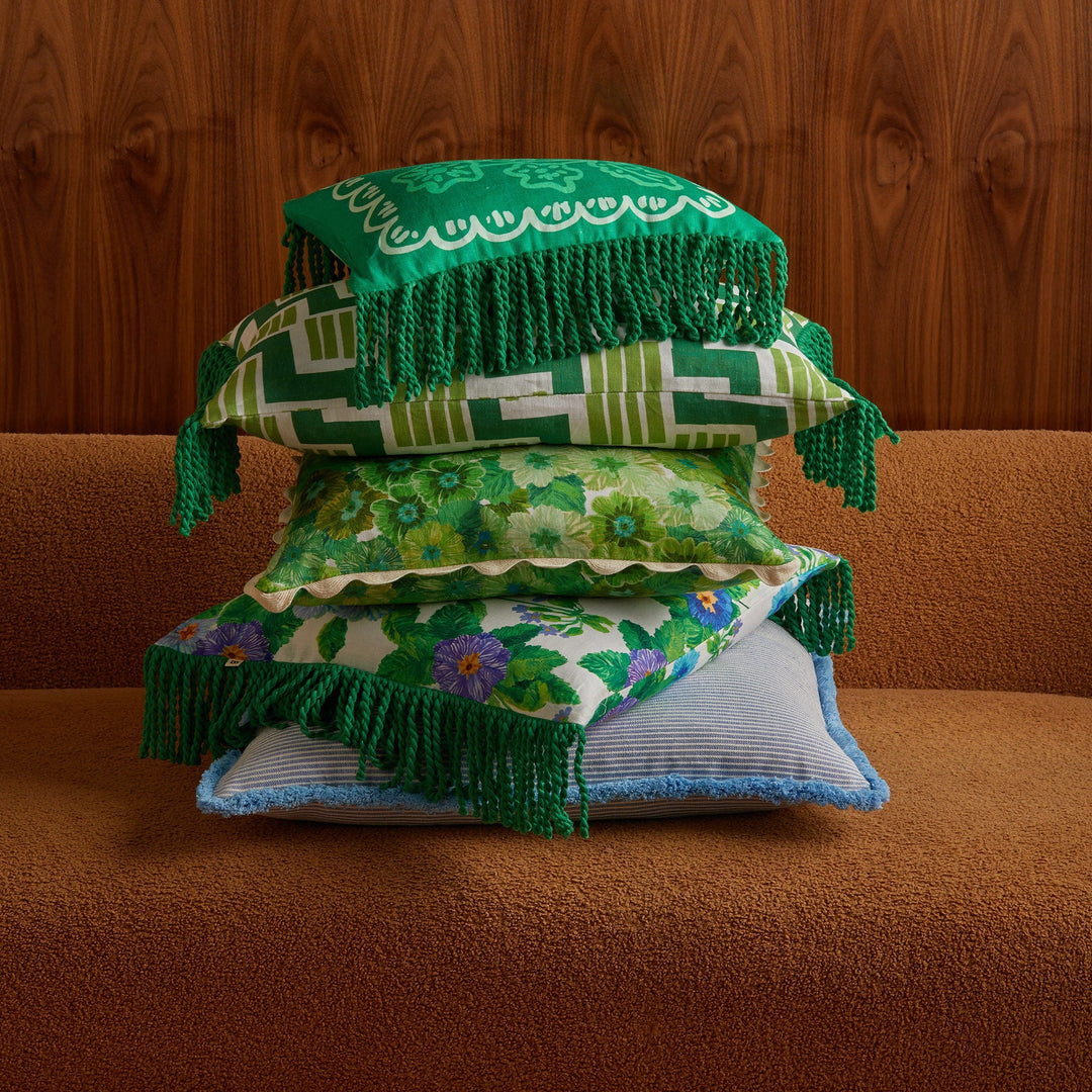 Bonnie & Neil Summer Patch Blue Cushion 50cm