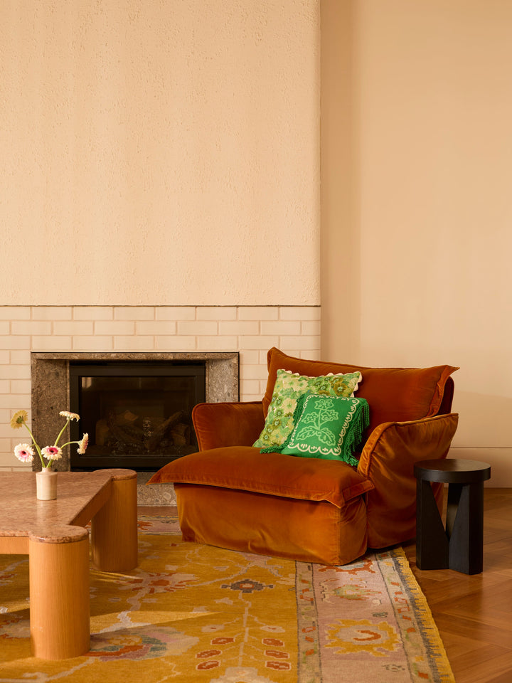Bonnie & Neil Primrose Green Cushion 50cm